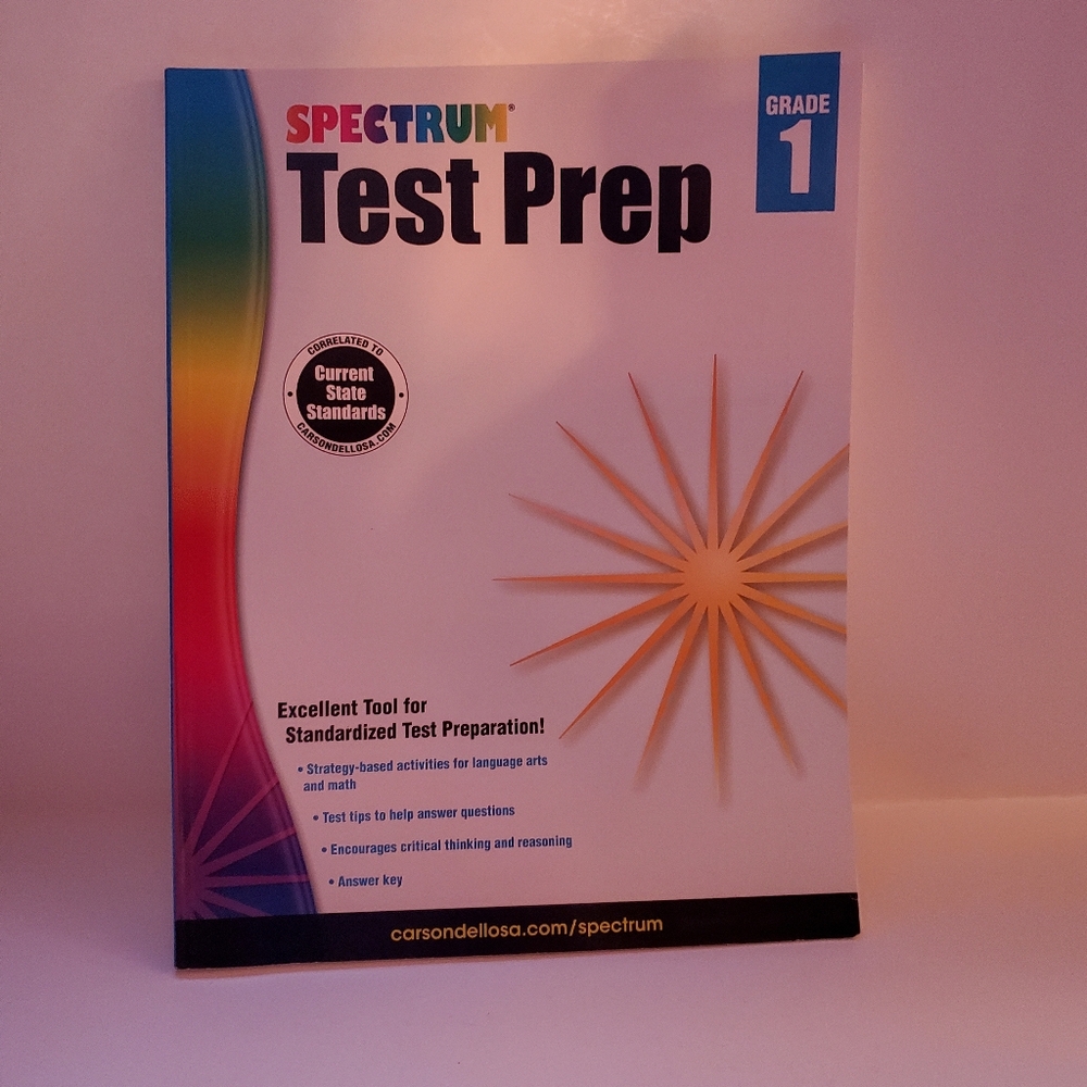 Spectrum Test Prep Grade 1 Book Paperback New / Unused